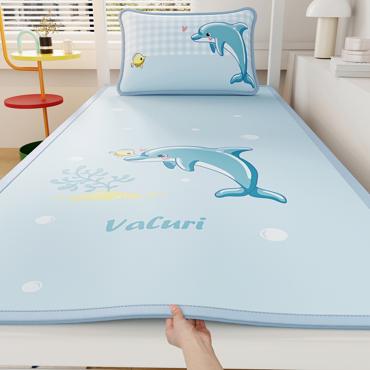 91家纺网 家纺一手货源 找家纺 （总）家品罗兰 2026A类数码印花大版卡通冰丝凉席家用双人冰丝席可机洗单人学生宿舍夏天空调软席