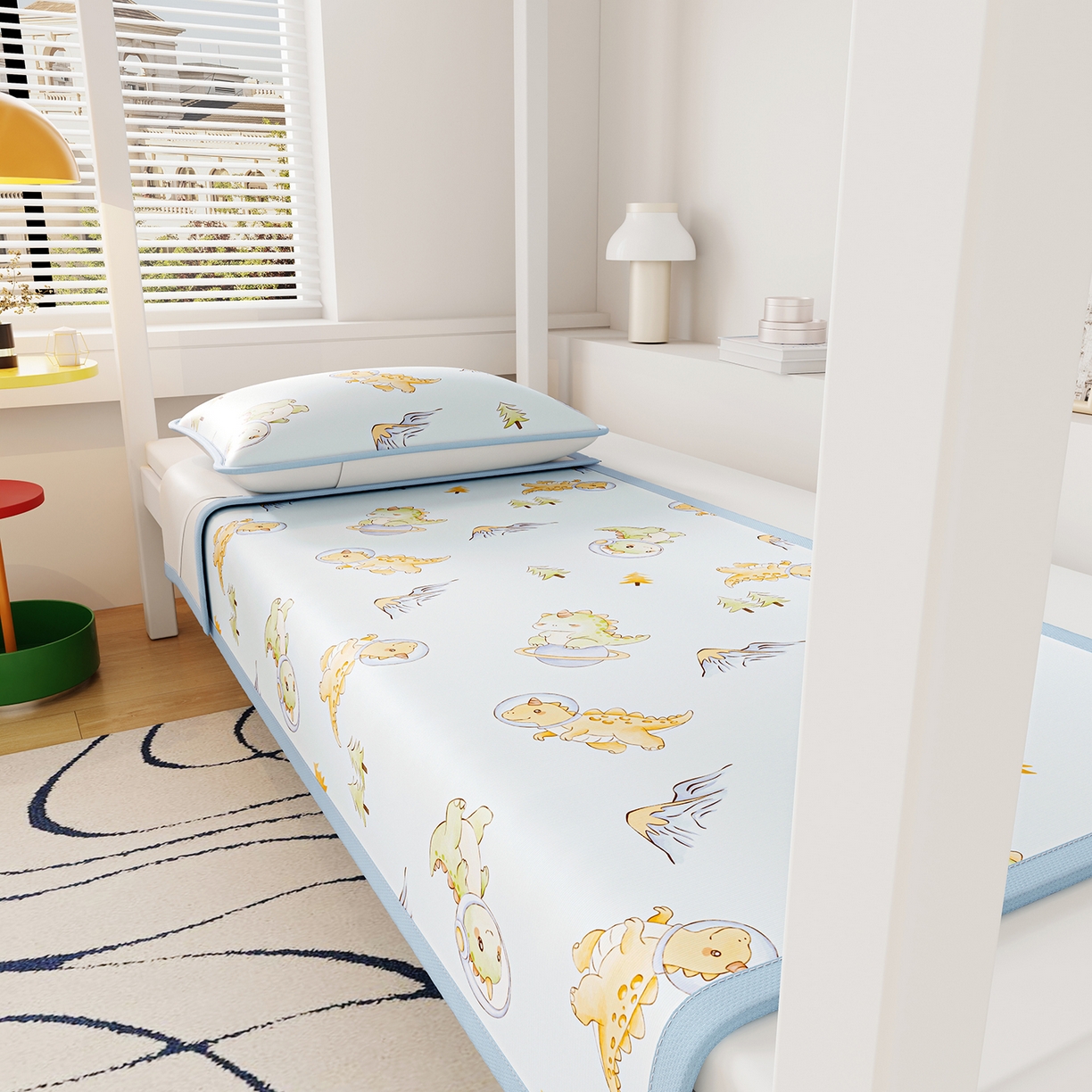 91家纺网 家纺一手货源 找家纺 （总）奇丝雅 2026A类数码印花大版卡通冰丝凉席家用双人冰丝席可机洗单人学生宿舍夏天空调软席