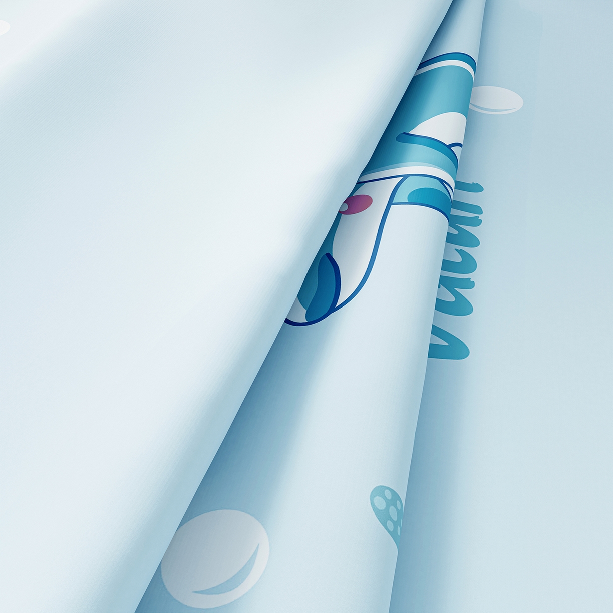 91家纺网 家纺一手货源 找家纺 奇丝雅 2026A类数码印花大版卡通冰丝凉席家用双人冰丝席可机洗单人学生宿舍夏天空调软席 海豚奇遇【三明治网底】