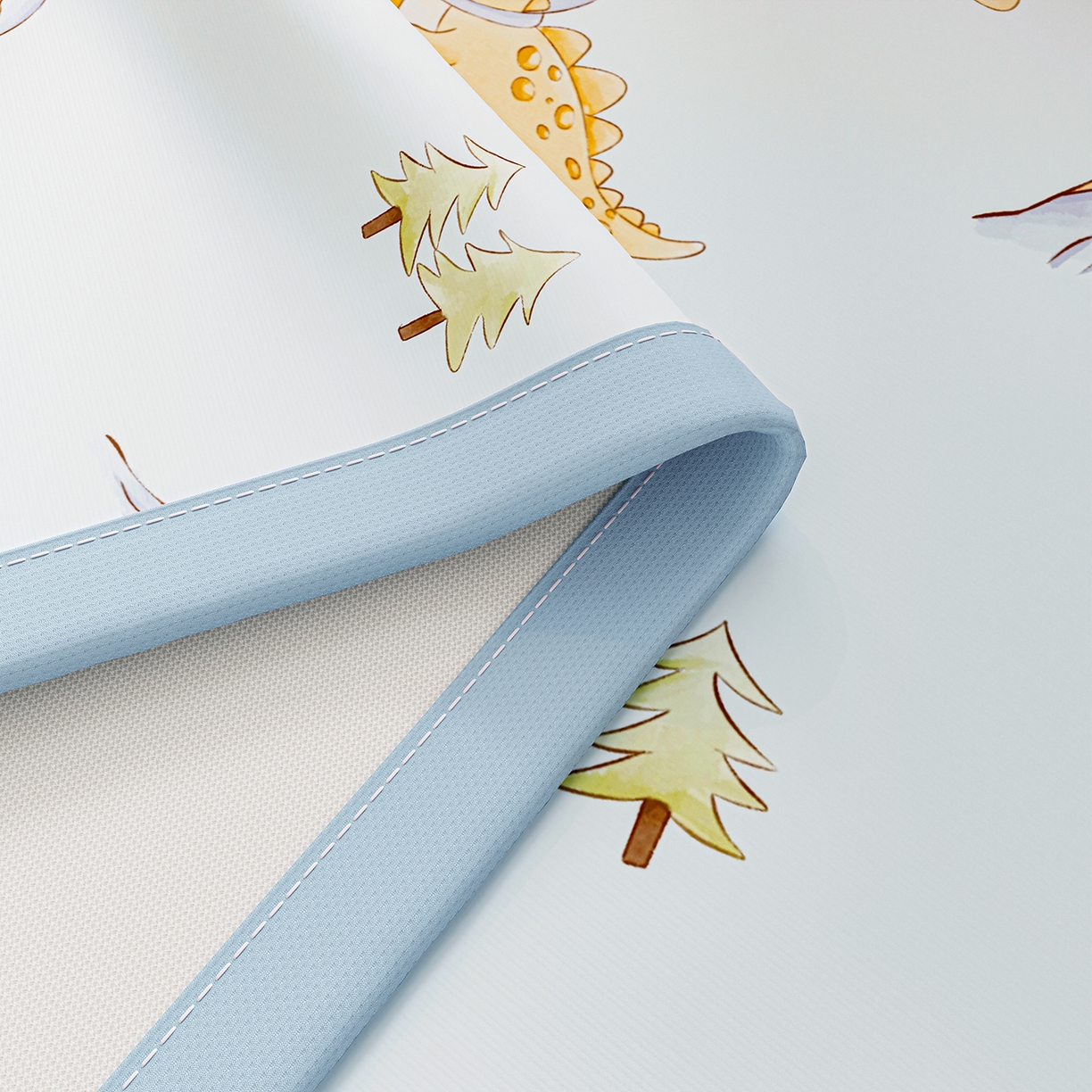 91家纺网 家纺一手货源 找家纺 奇丝雅 2026A类数码印花大版卡通冰丝凉席家用双人冰丝席可机洗单人学生宿舍夏天空调软席 呆萌恐龙【三明治网底】