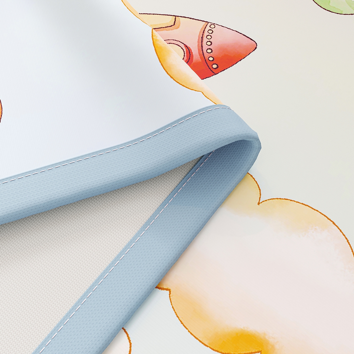 91家纺网 家纺一手货源 找家纺 奇丝雅 2026A类数码印花大版卡通冰丝凉席家用双人冰丝席可机洗单人学生宿舍夏天空调软席 星际漫游【三明治网底】