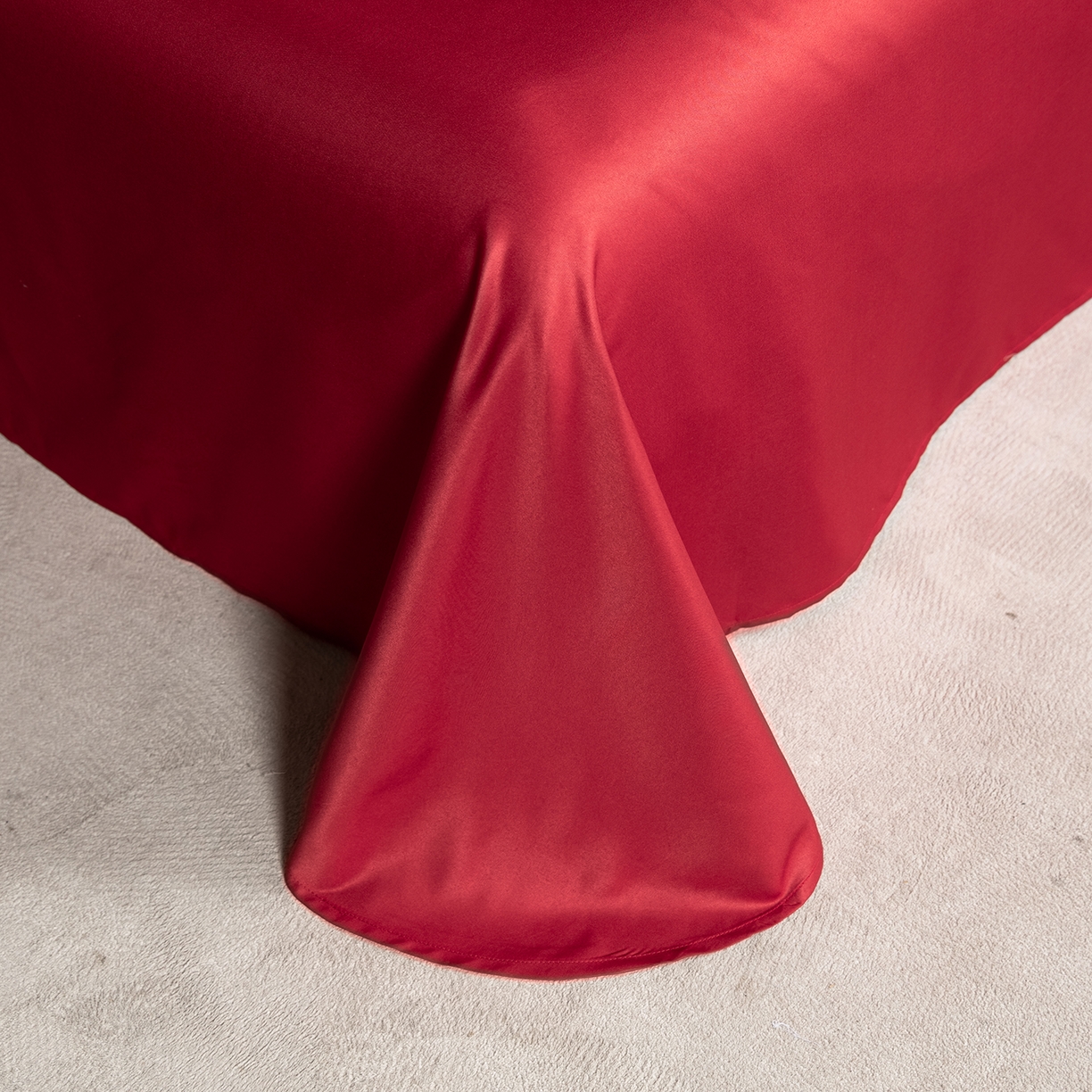 91家纺网 家纺一手货源 找家纺 置顶家纺 2026新款双面水洗天丝提花夏被四件套-维纳斯 维纳斯-酒红