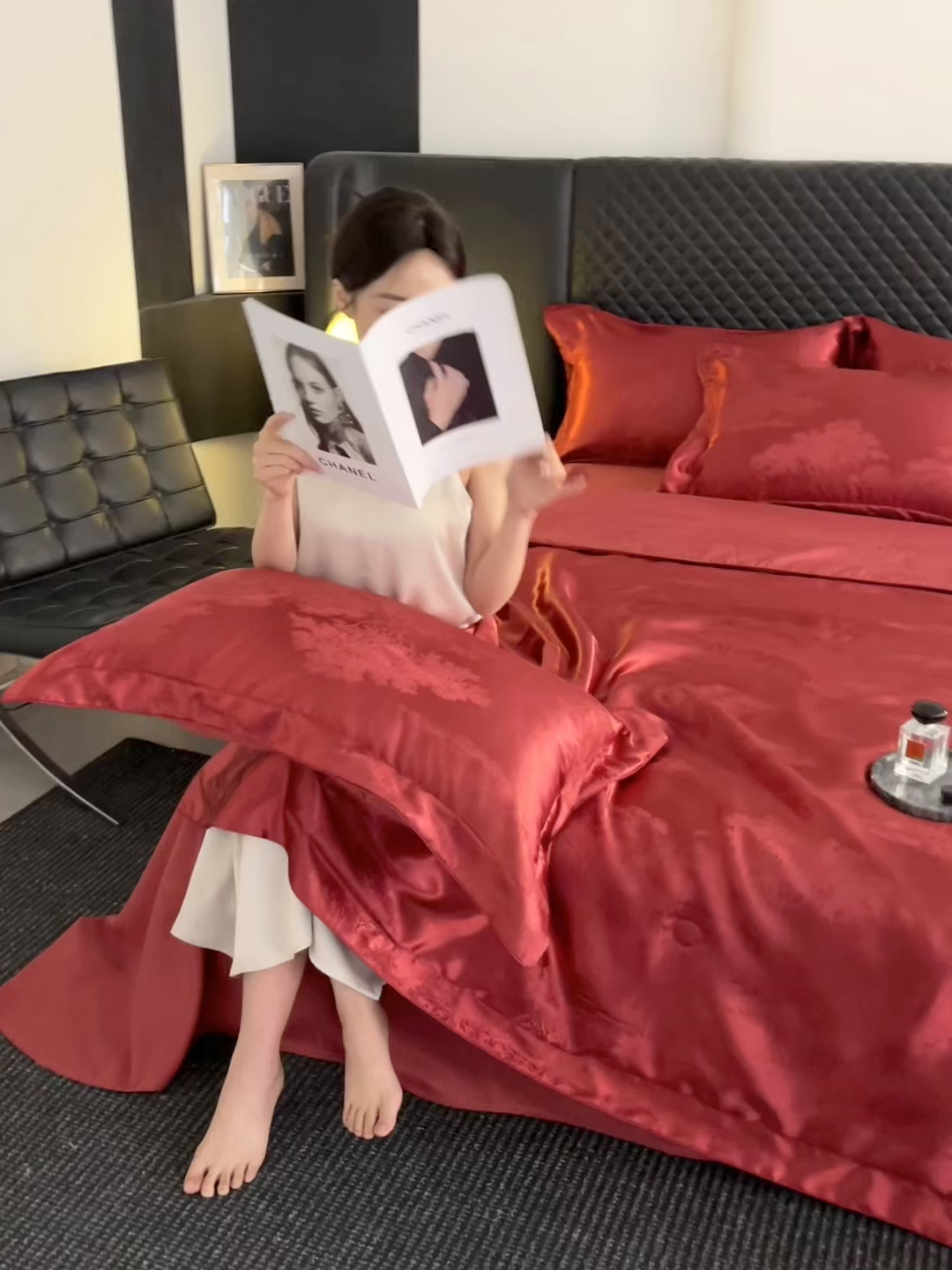 91家纺网 家纺一手货源 找家纺 （总）置顶家纺 2026新款双面水洗天丝提花夏被四件套-欧若拉