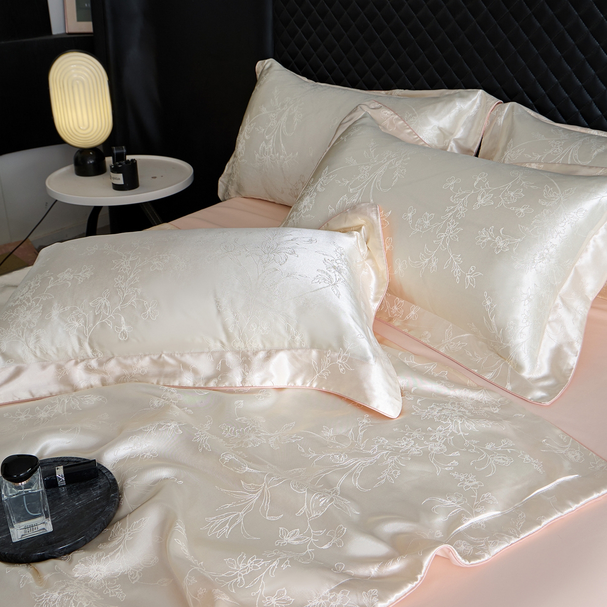 91家纺网 家纺一手货源 找家纺 （总）置顶家纺 2026新款双面水洗天丝提花夏被四件套-幸卉