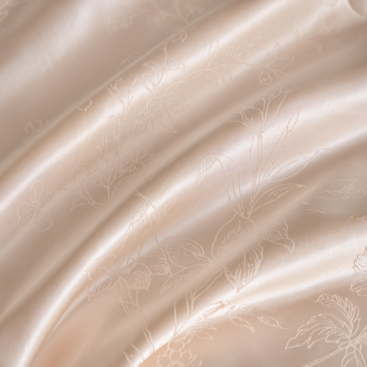 91家纺网 家纺一手货源 找家纺 置顶家纺 2026新款双面水洗天丝提花夏被四件套-幸卉 幸卉-玉色