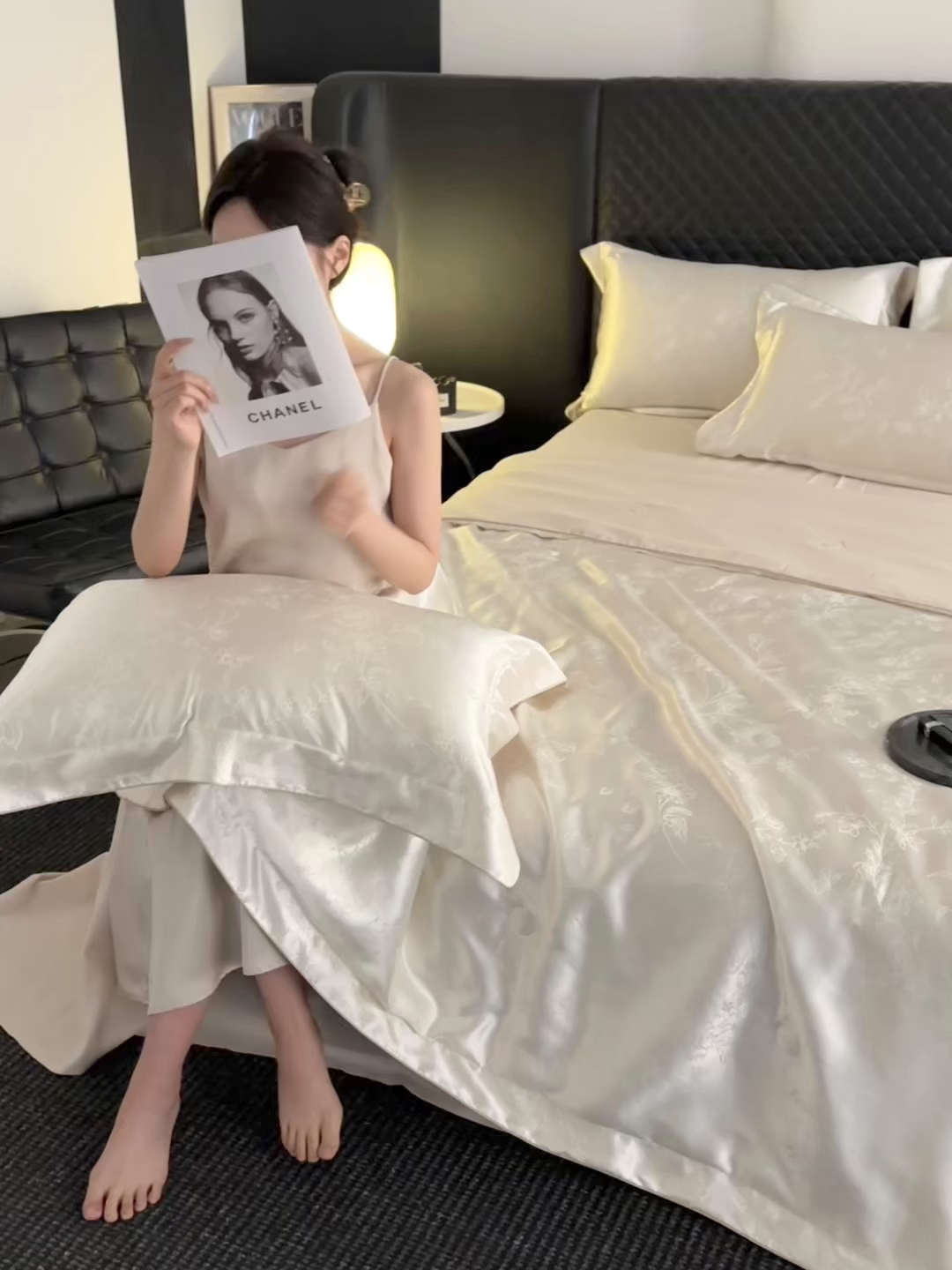 91家纺网 家纺一手货源 找家纺 （总）置顶家纺 2026新款双面水洗天丝提花夏被四件套-幸卉