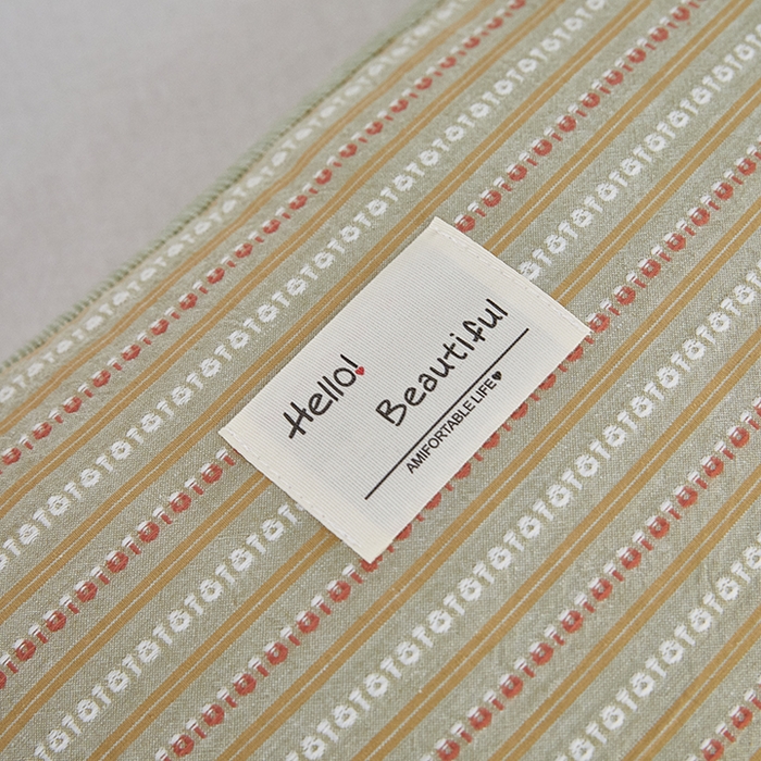 91家纺网 家纺一手货源 找家纺 梦叶草 2026新款新款全棉色织提花拼色护颈荞麦枕  枕头枕芯 全棉色织提花拼色护颈荞麦枕-绿色