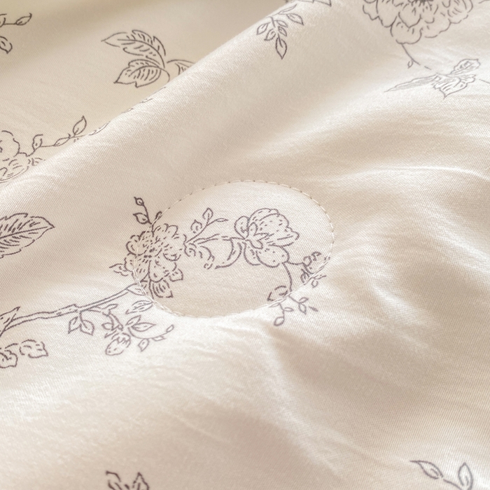 91家纺网 家纺一手货源 找家纺 憨豆家纺 2026新款云朵棉被水洗棉印花新疆棉花夏被夏凉被空调被子直播被芯（常年有货） 花开漫漫