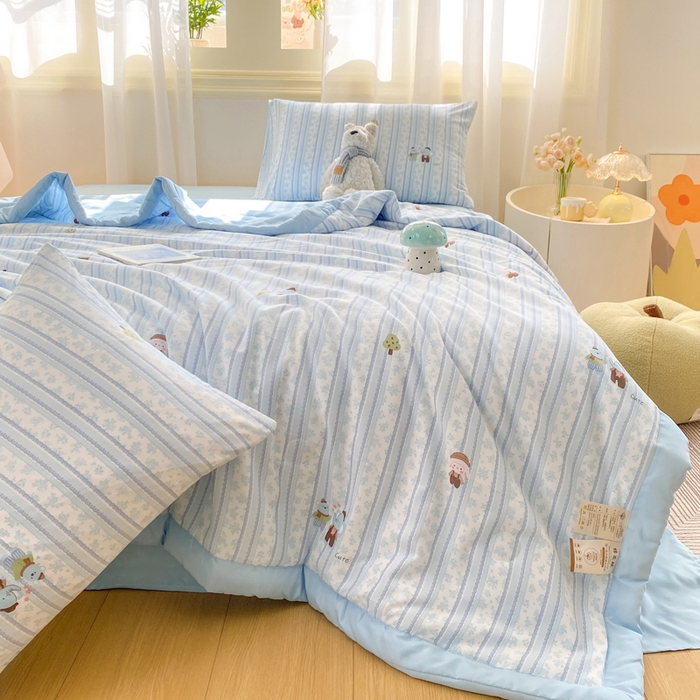 91家纺网 家纺一手货源 找家纺 憨豆家纺 2026新款云朵棉被水洗棉印花新疆棉花夏被夏凉被空调被子直播被芯（常年有货） 小象乐园