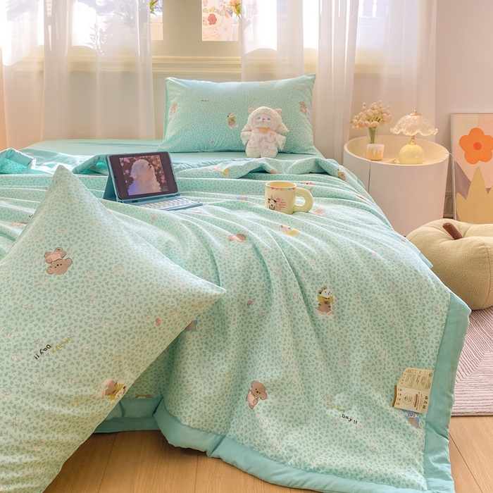 91家纺网 家纺一手货源 找家纺 憨豆家纺 2026新款云朵棉被水洗棉印花新疆棉花夏被夏凉被空调被子直播被芯（常年有货） 好伙伴