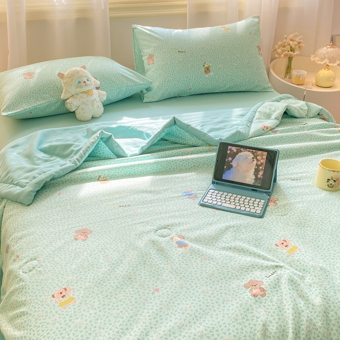 91家纺网 家纺一手货源 找家纺 憨豆家纺 2026新款云朵棉被水洗棉印花新疆棉花夏被夏凉被空调被子直播被芯（常年有货） 好伙伴