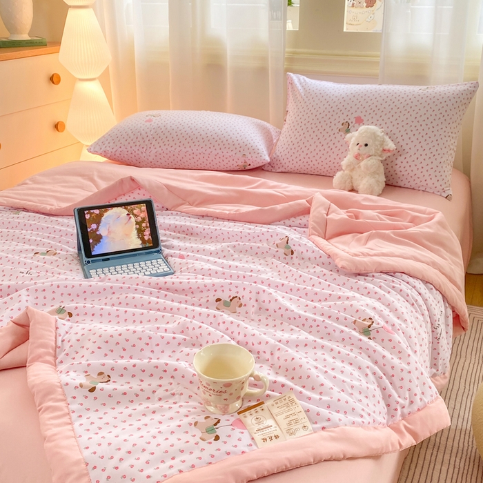 91家纺网 家纺一手货源 找家纺 憨豆家纺 2026新款云朵棉被水洗棉印花新疆棉花夏被夏凉被空调被子直播被芯（常年有货） 马到成功