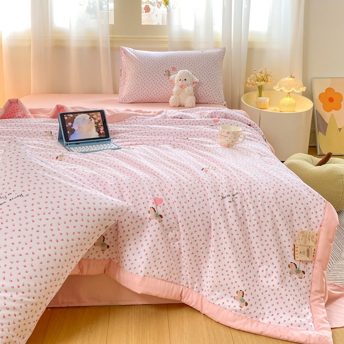 91家纺网 家纺一手货源 找家纺 憨豆家纺 2026新款云朵棉被水洗棉印花新疆棉花夏被夏凉被空调被子直播被芯（常年有货） 马到成功