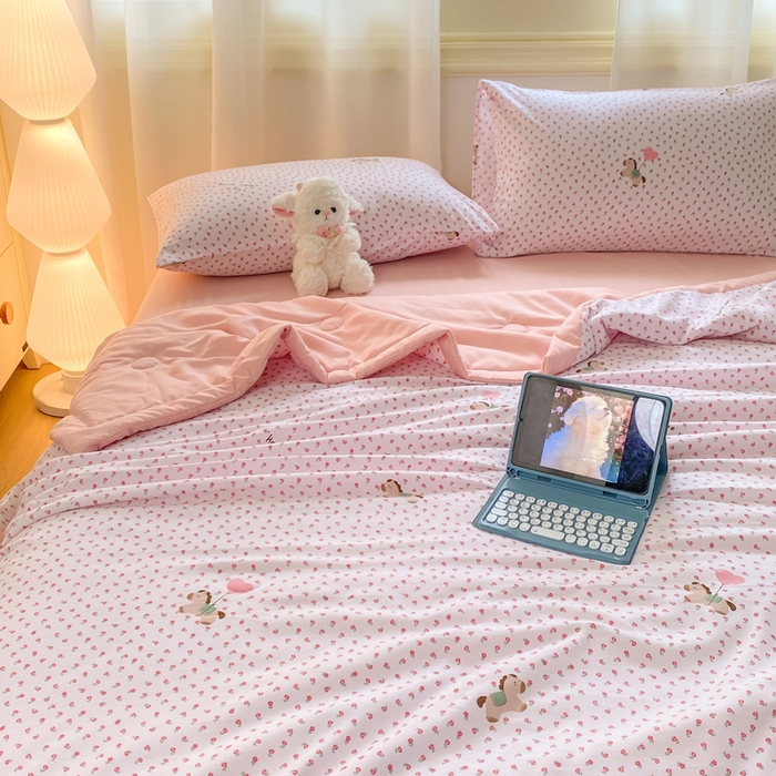 91家纺网 家纺一手货源 找家纺 憨豆家纺 2026新款云朵棉被水洗棉印花新疆棉花夏被夏凉被空调被子直播被芯（常年有货） 马到成功