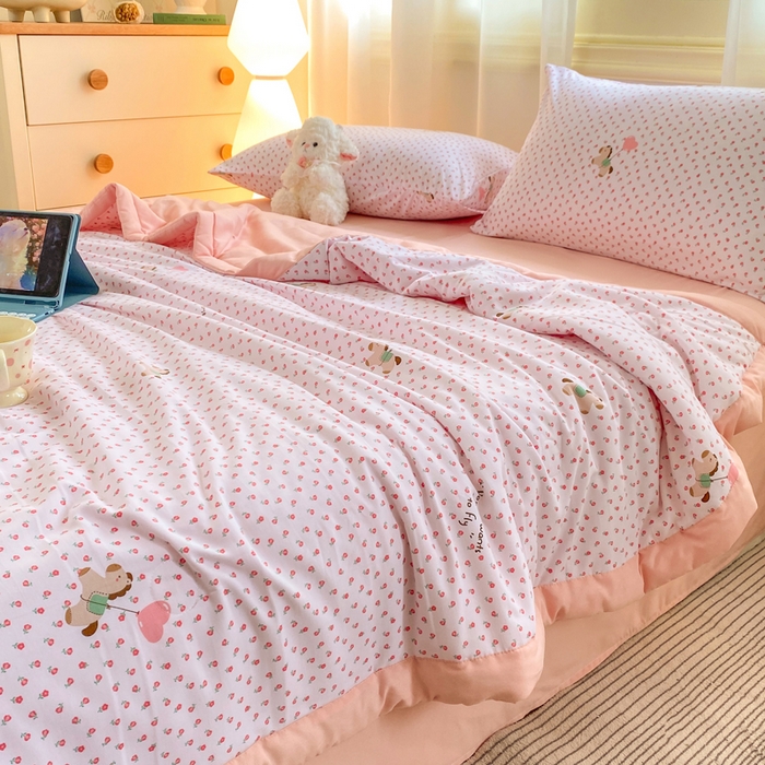 91家纺网 家纺一手货源 找家纺 憨豆家纺 2026新款云朵棉被水洗棉印花新疆棉花夏被夏凉被空调被子直播被芯（常年有货） 马到成功