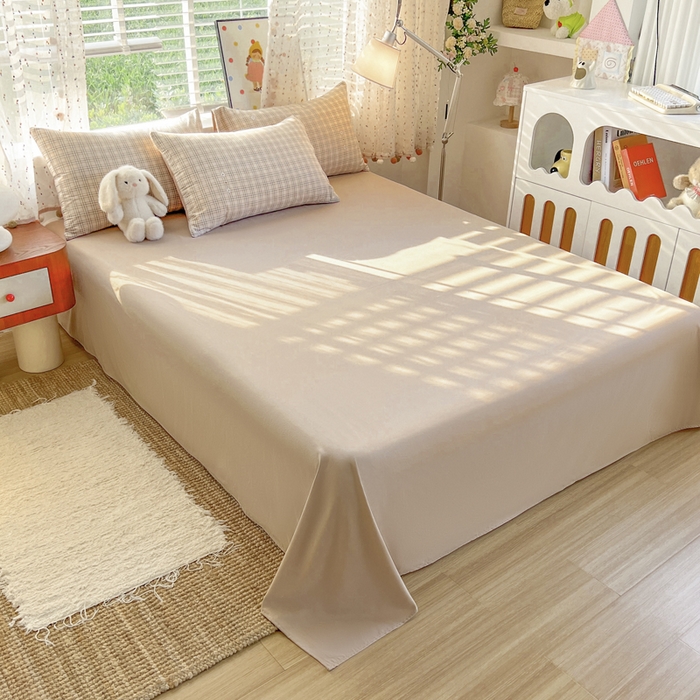 91家纺网 家纺一手货源 找家纺 简冠家纺 2026新款仿棉水洗棉四件套 可达