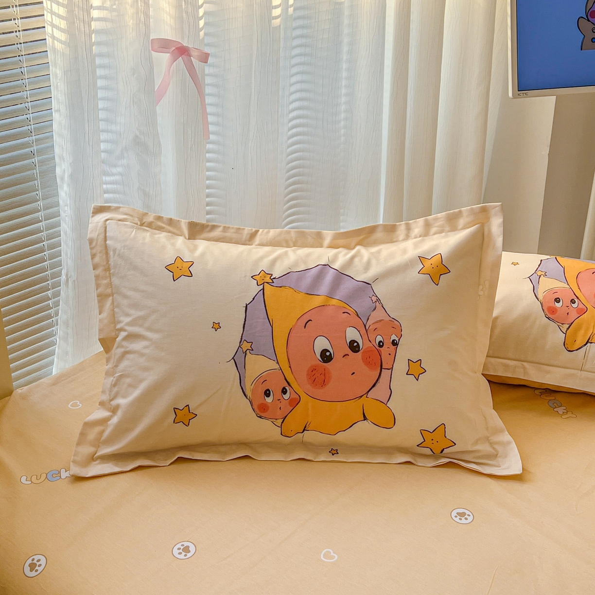 91家纺网 家纺一手货源 找家纺 浩诚 2026新款星星人全棉纯棉卡通四件套（汇总） 星光灿烂