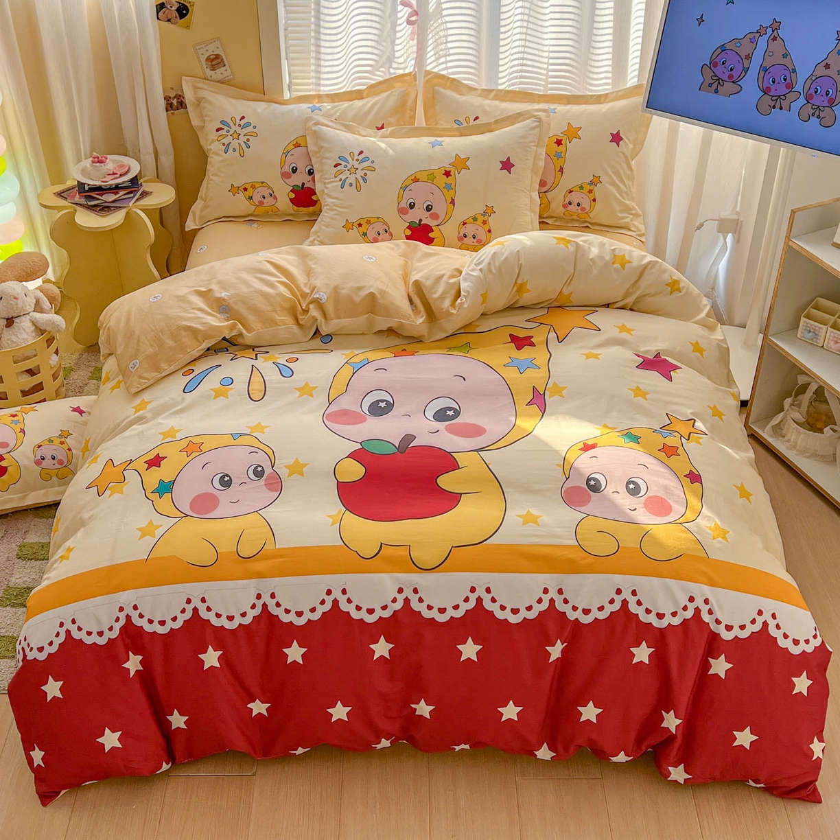 浩诚 2026新款星星人全棉纯棉卡通四件套（汇总） 星星梦