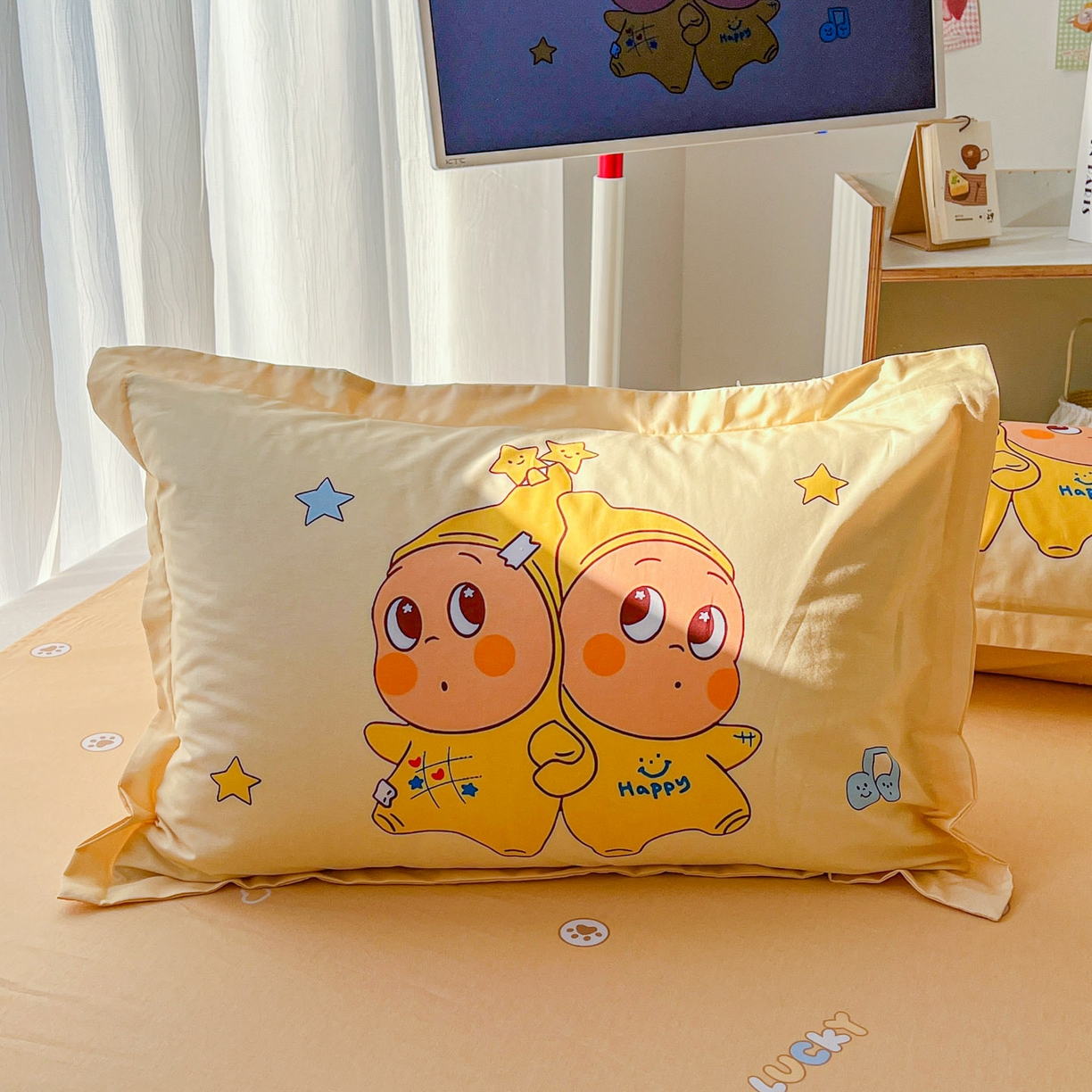 91家纺网 家纺一手货源 找家纺 浩诚 2026新款星星人全棉纯棉卡通四件套（汇总） 星语心愿