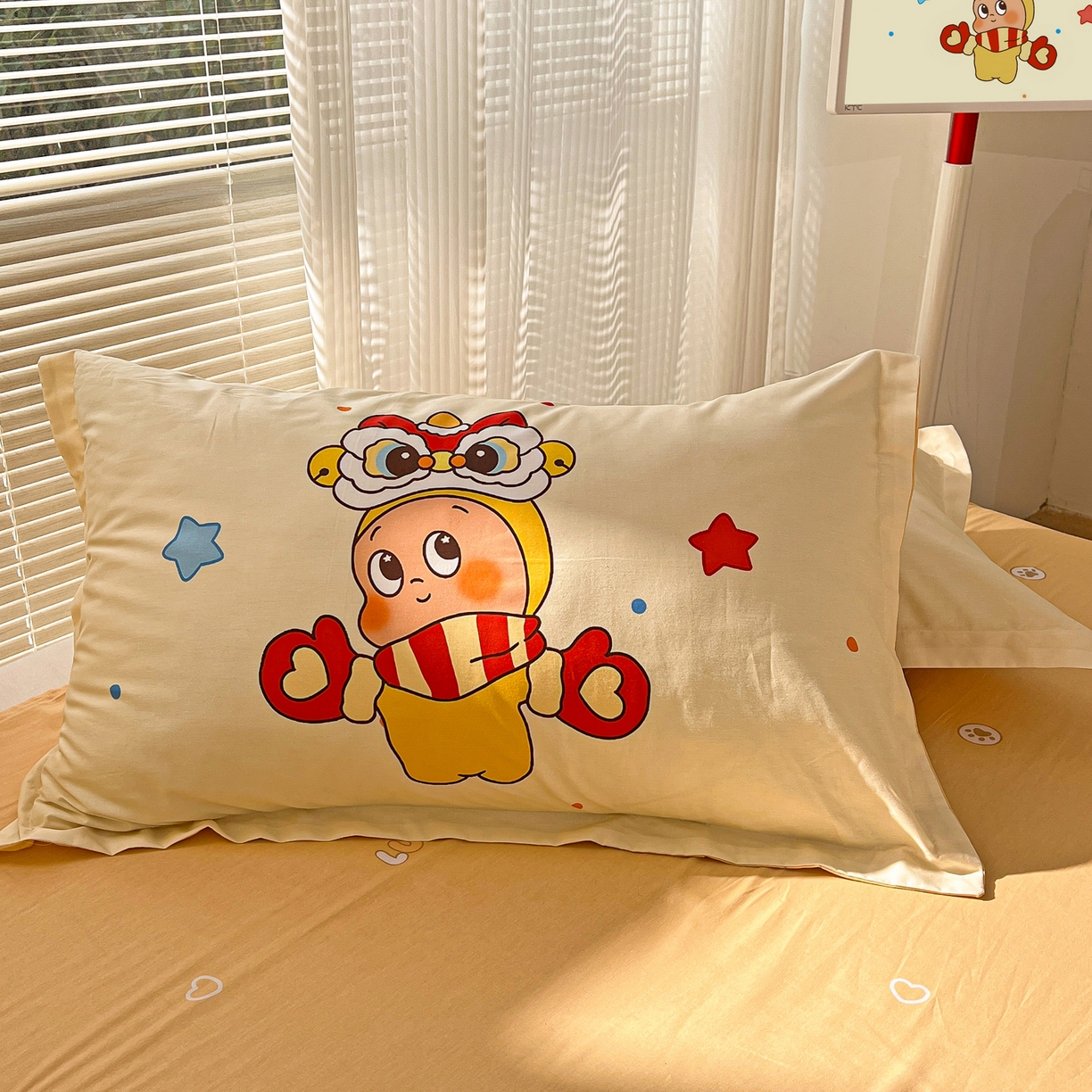 91家纺网 家纺一手货源 找家纺 浩诚 2026新款星星人全棉纯棉卡通四件套（汇总） 小福星