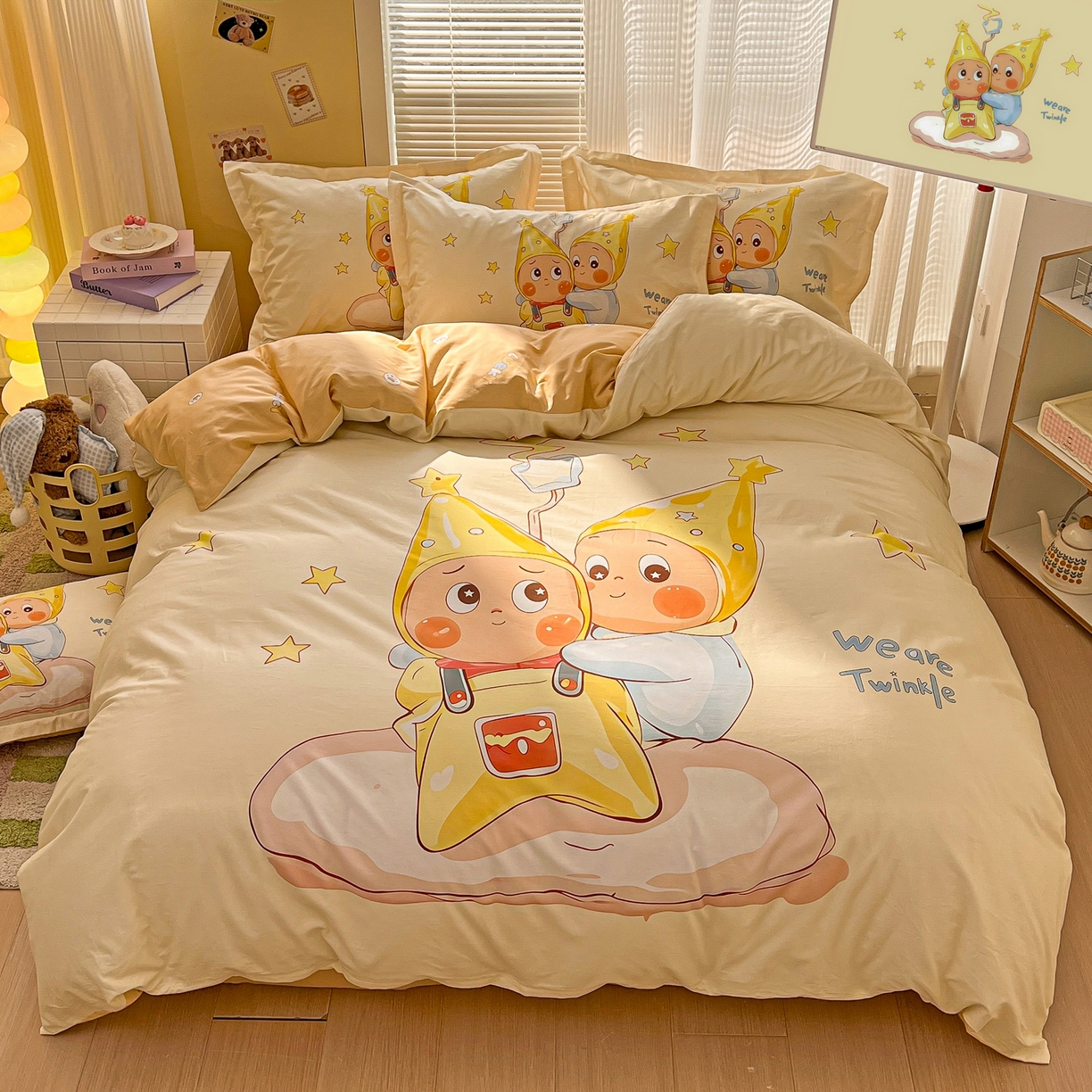 浩诚 2026新款星星人全棉纯棉卡通四件套（汇总） 星伴