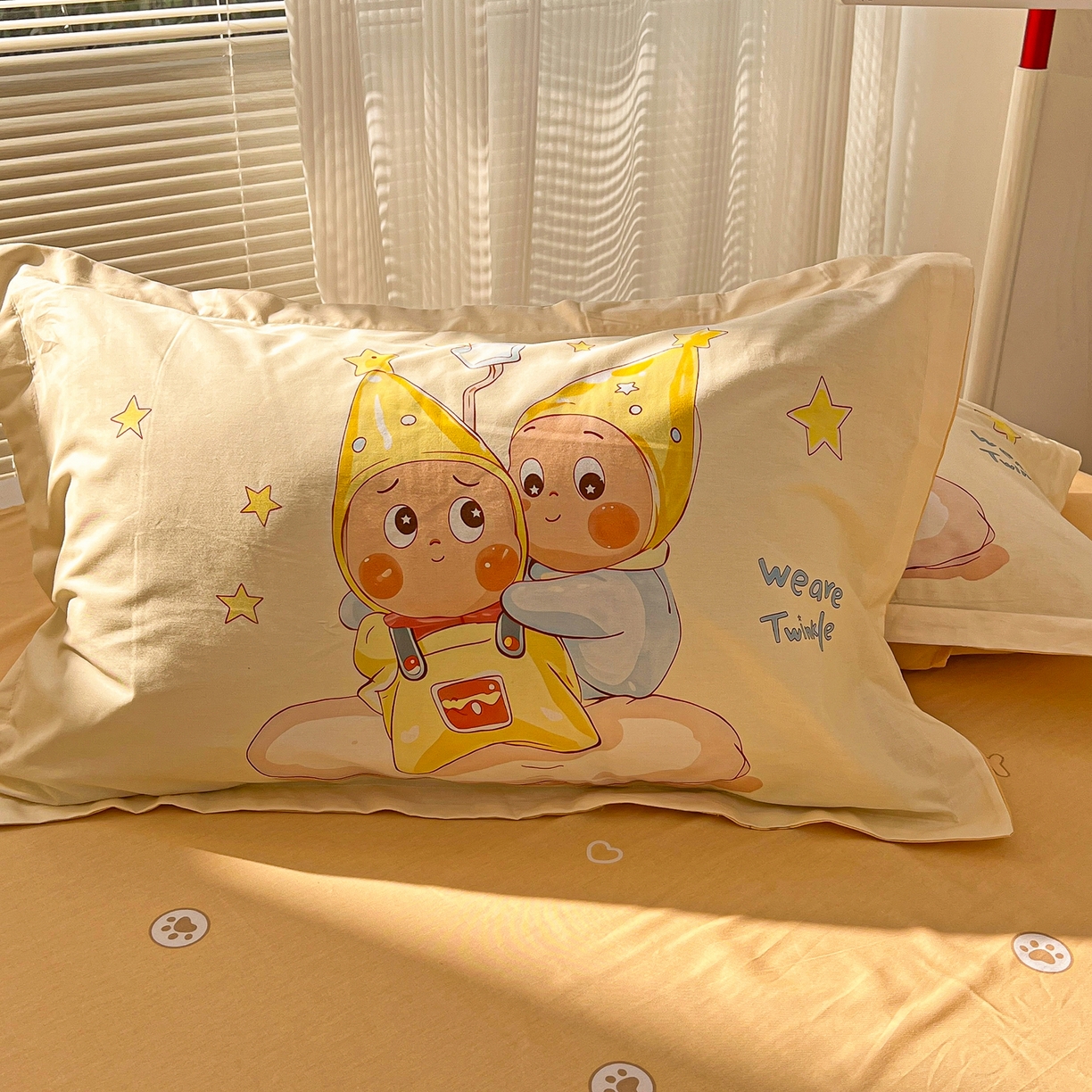 91家纺网 家纺一手货源 找家纺 浩诚 2026新款星星人全棉纯棉卡通四件套（汇总） 星伴