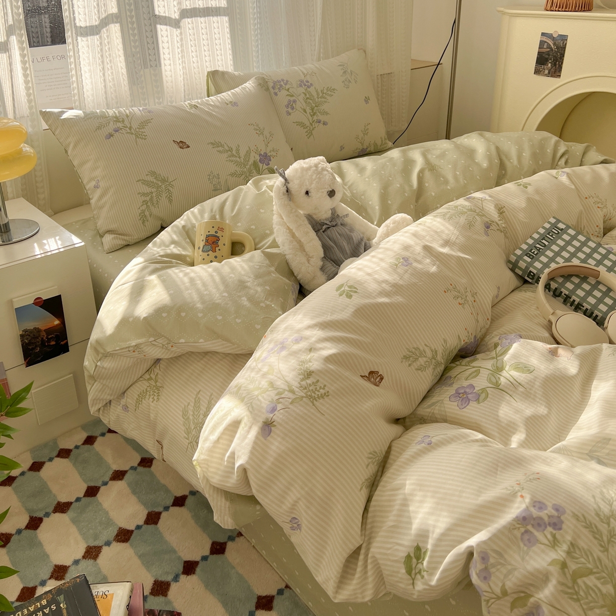 91家纺网 家纺一手货源 找家纺 （总）漫时光 2026新款全棉纯棉印花四件套