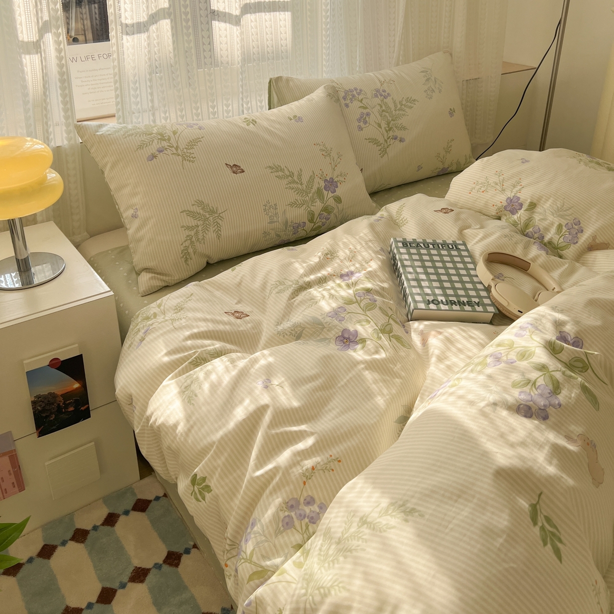 91家纺网 家纺一手货源 找家纺 （总）漫时光 2026新款全棉纯棉印花四件套