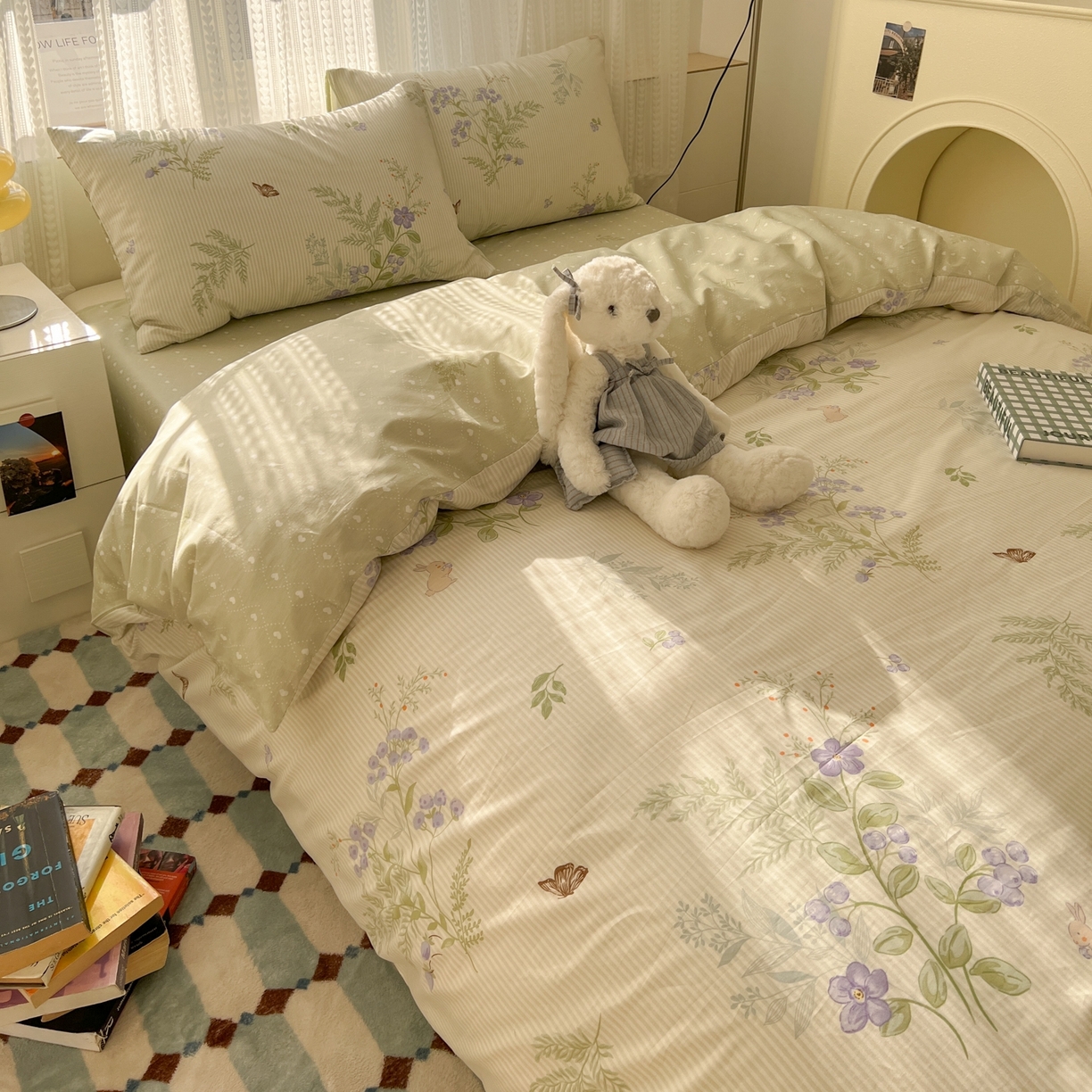 91家纺网 家纺一手货源 找家纺 （总）漫时光 2026新款全棉纯棉印花四件套