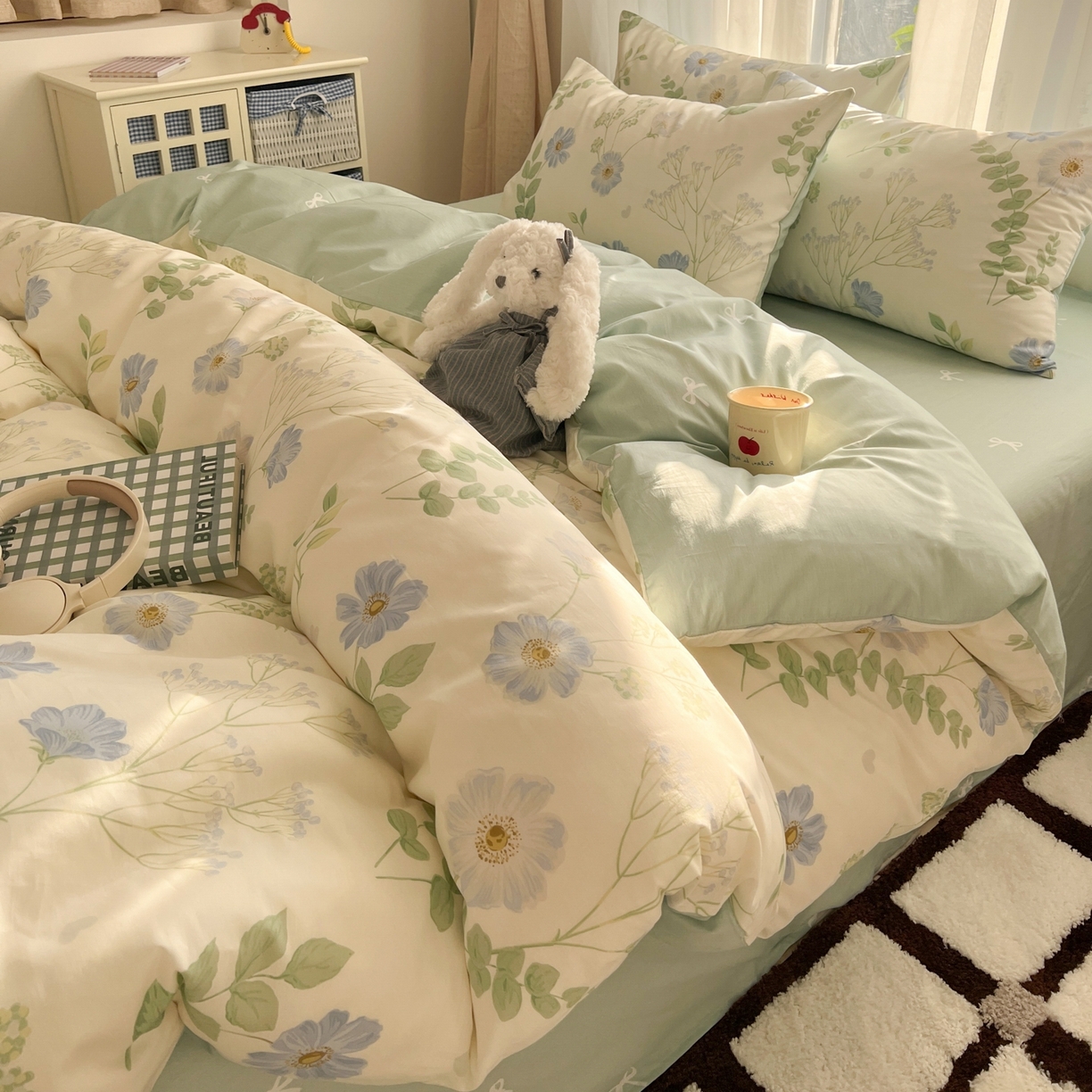 91家纺网 家纺一手货源 找家纺 （总）漫时光 2026新款全棉纯棉印花四件套