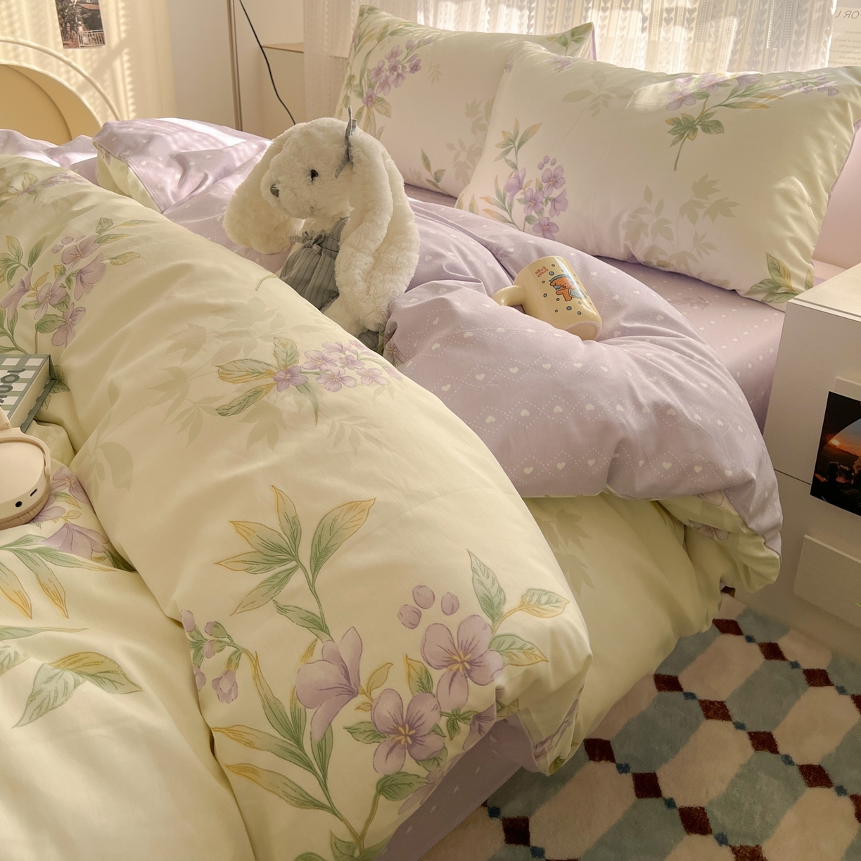 91家纺网 家纺一手货源 找家纺 （总）漫时光 2026新款全棉纯棉印花四件套