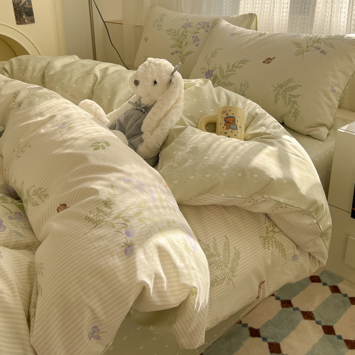 漫时光 2026新款全棉纯棉印花四件套 艾薇