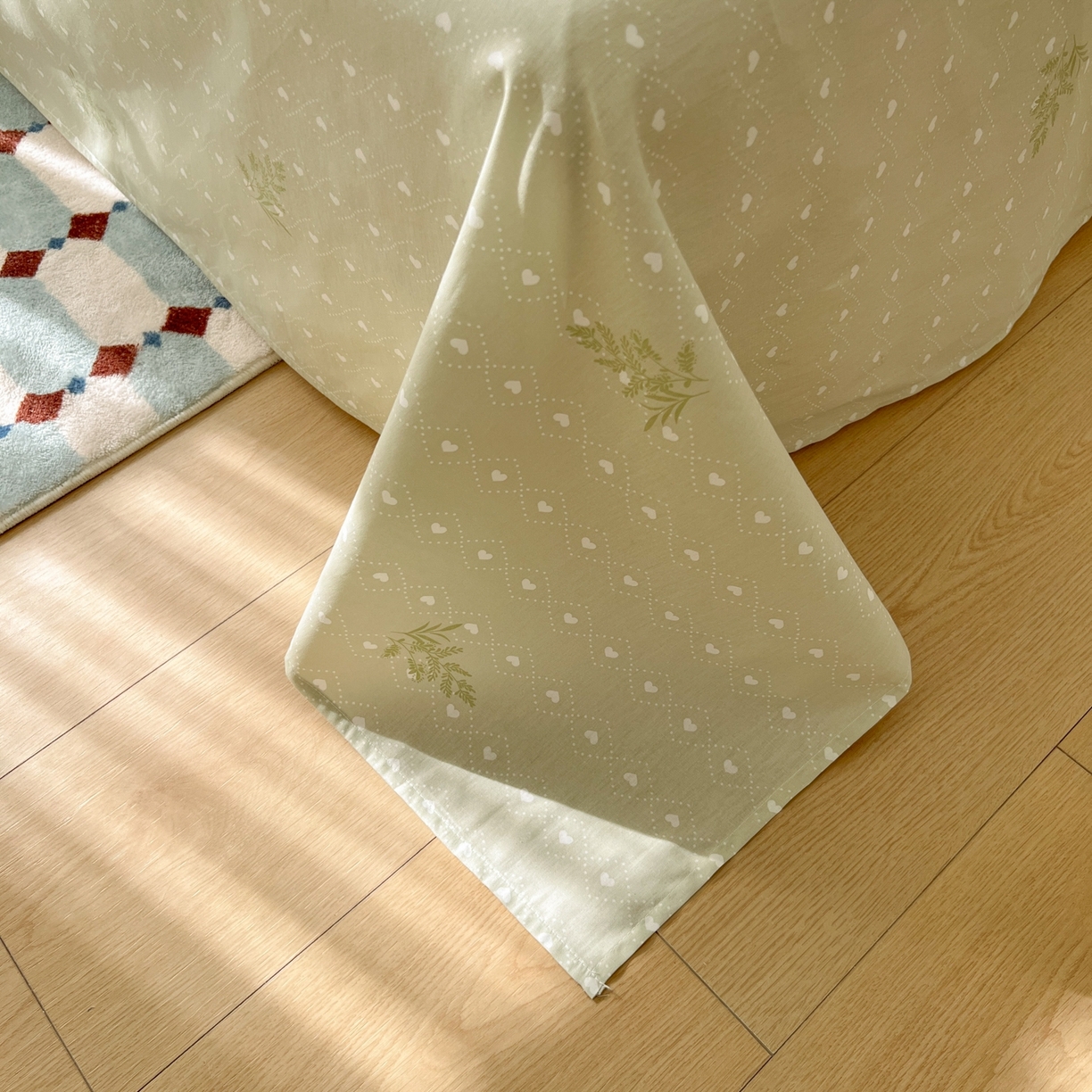 91家纺网 家纺一手货源 找家纺 漫时光 2026新款全棉纯棉印花四件套 艾薇