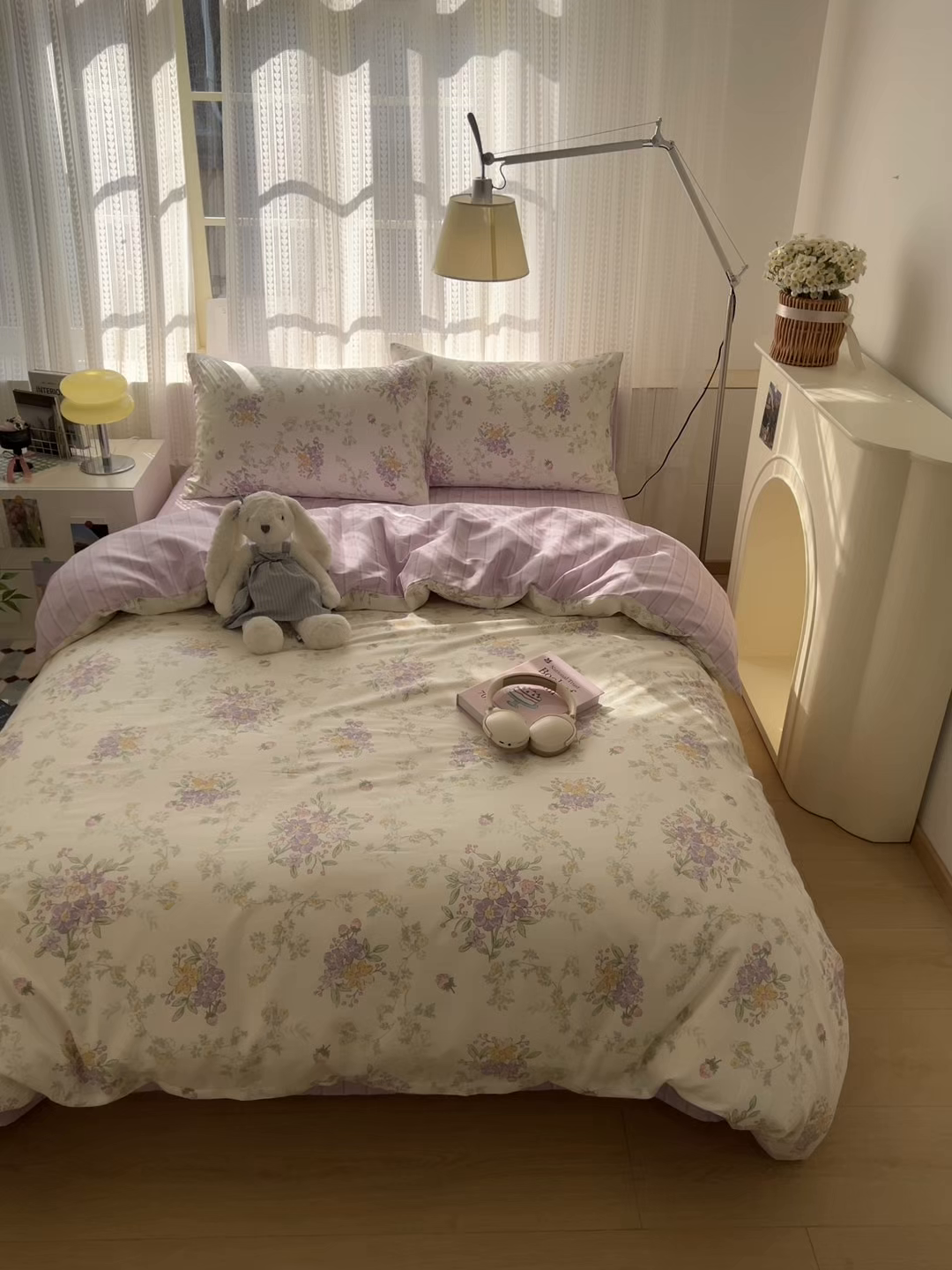 91家纺网 家纺一手货源 找家纺 漫时光 2026新款全棉纯棉印花四件套 花间集