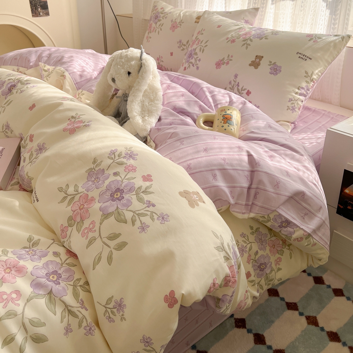 漫时光 2026新款全棉纯棉印花四件套 花梦境