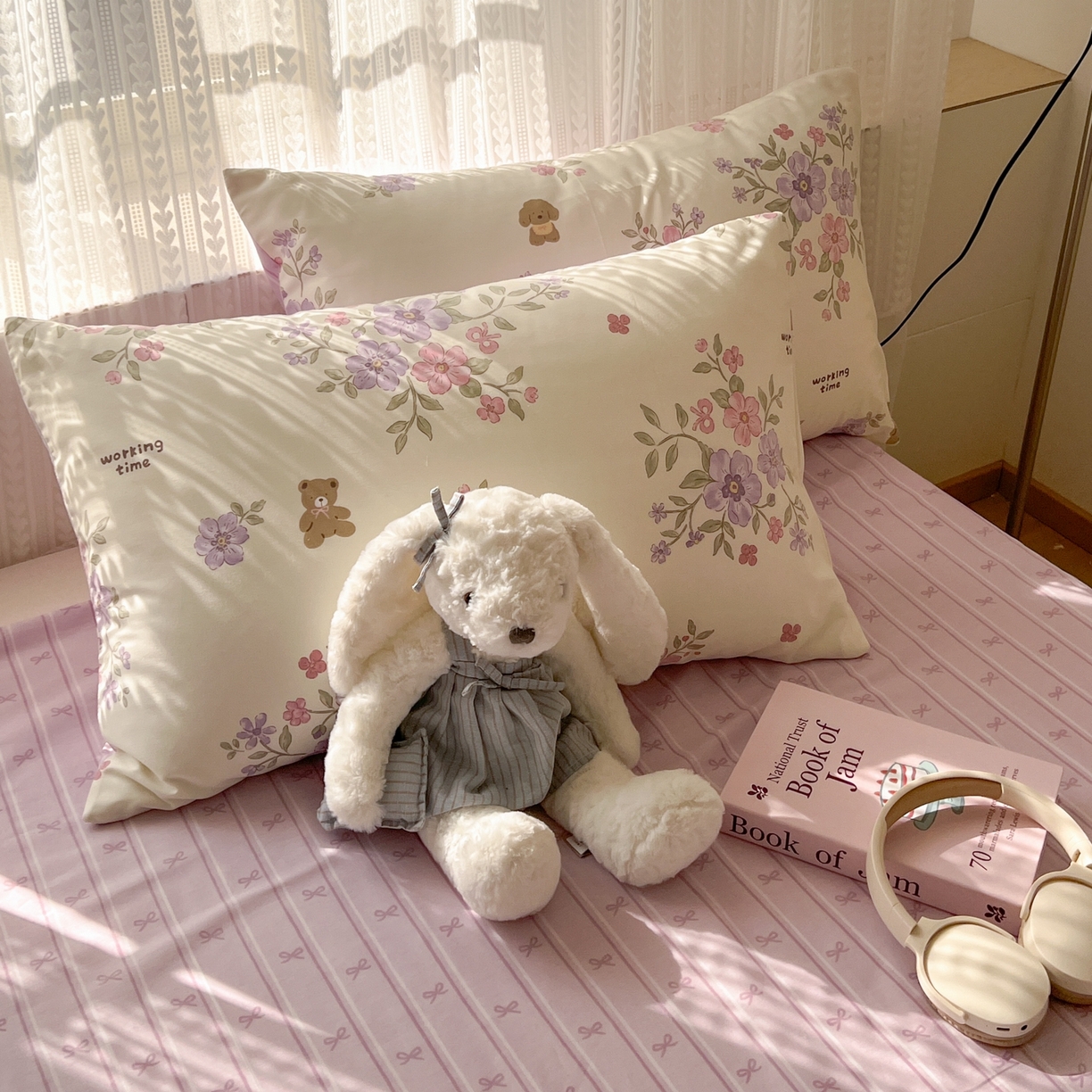 91家纺网 家纺一手货源 找家纺 漫时光 2026新款全棉纯棉印花四件套 花梦境