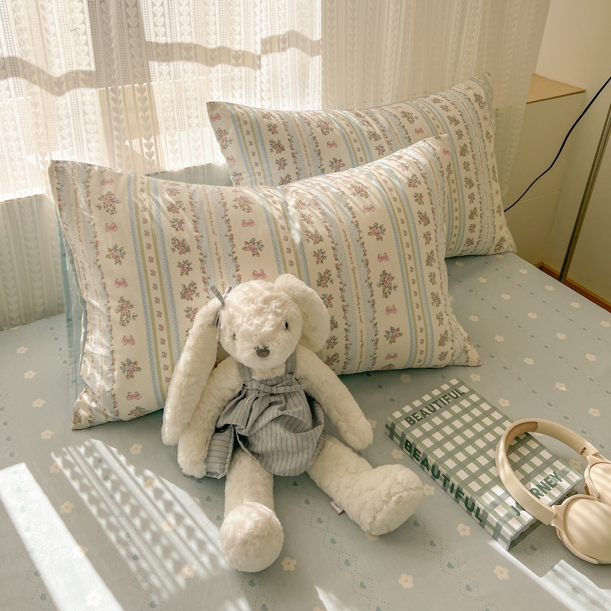 91家纺网 家纺一手货源 找家纺 漫时光 2026新款全棉纯棉印花四件套 花颜