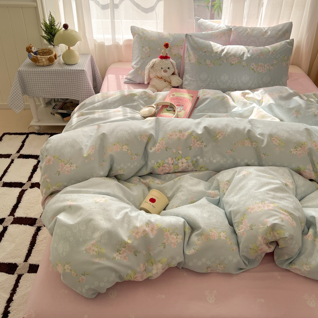 91家纺网 家纺一手货源 找家纺 漫时光 2026新款全棉纯棉印花四件套 魅影