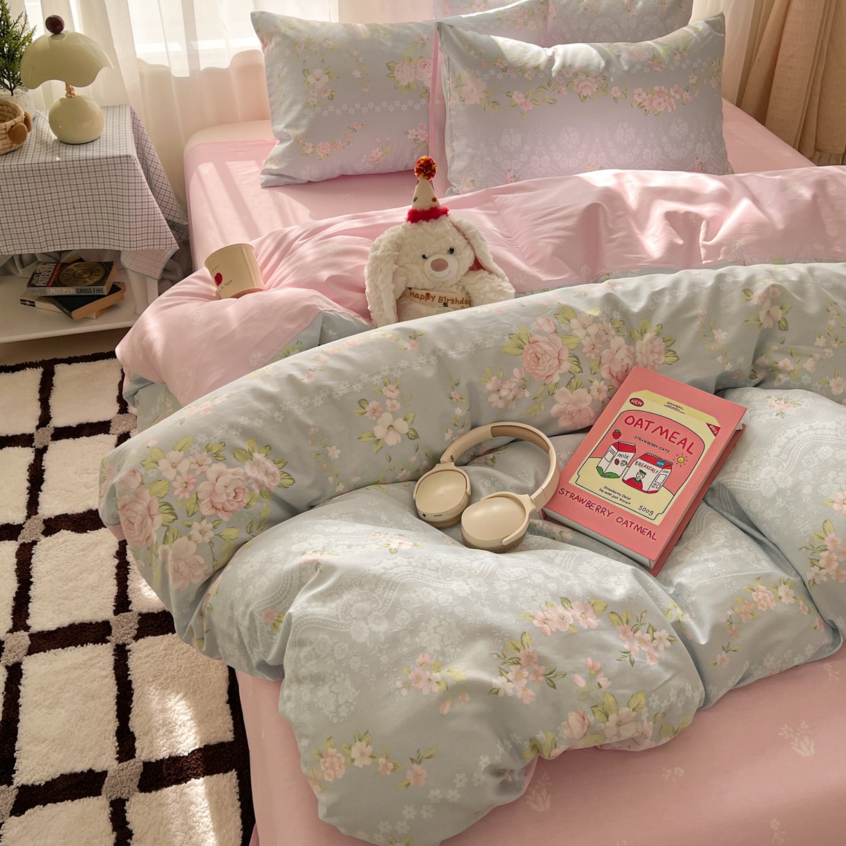 91家纺网 家纺一手货源 找家纺 漫时光 2026新款全棉纯棉印花四件套 魅影