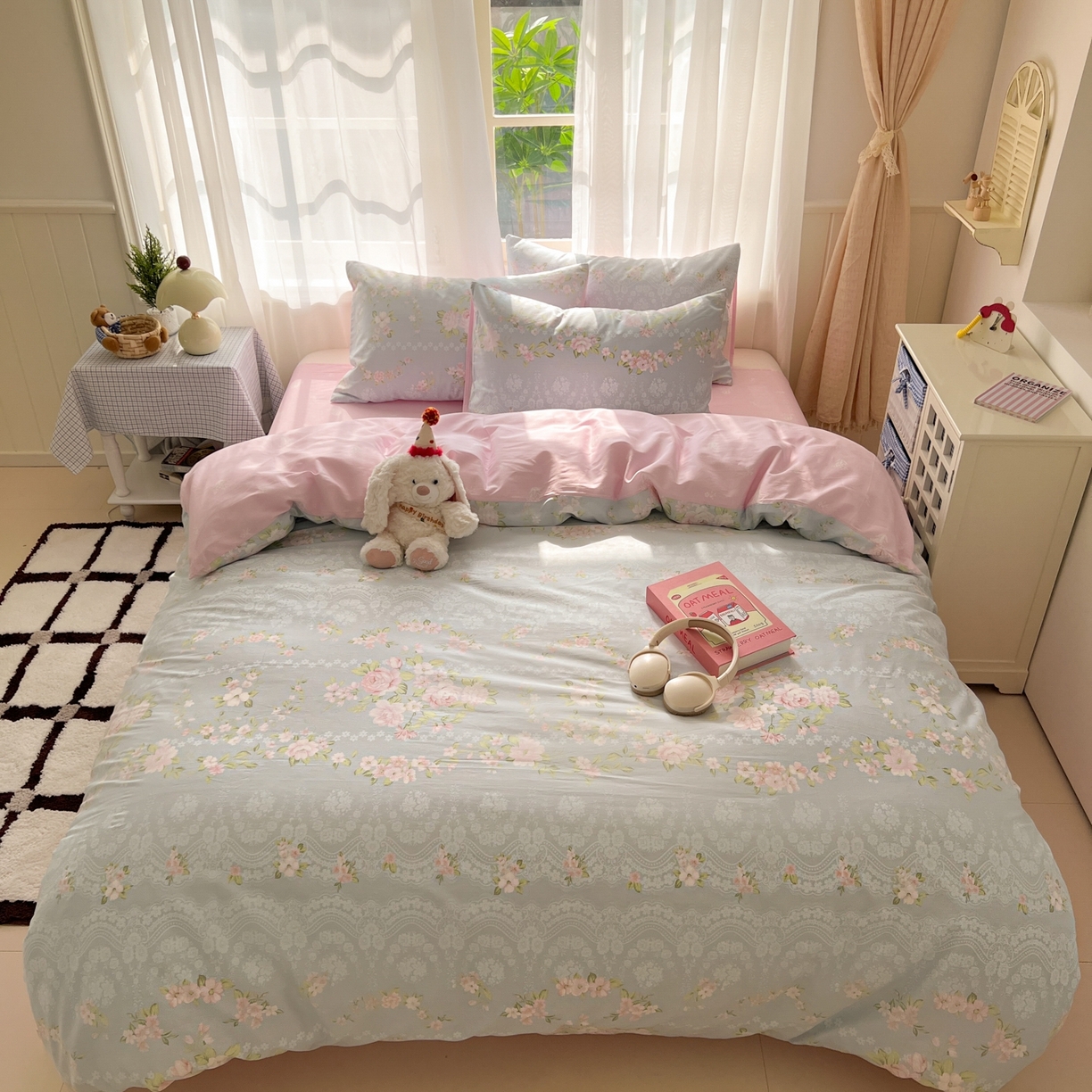 91家纺网 家纺一手货源 找家纺 漫时光 2026新款全棉纯棉印花四件套 魅影