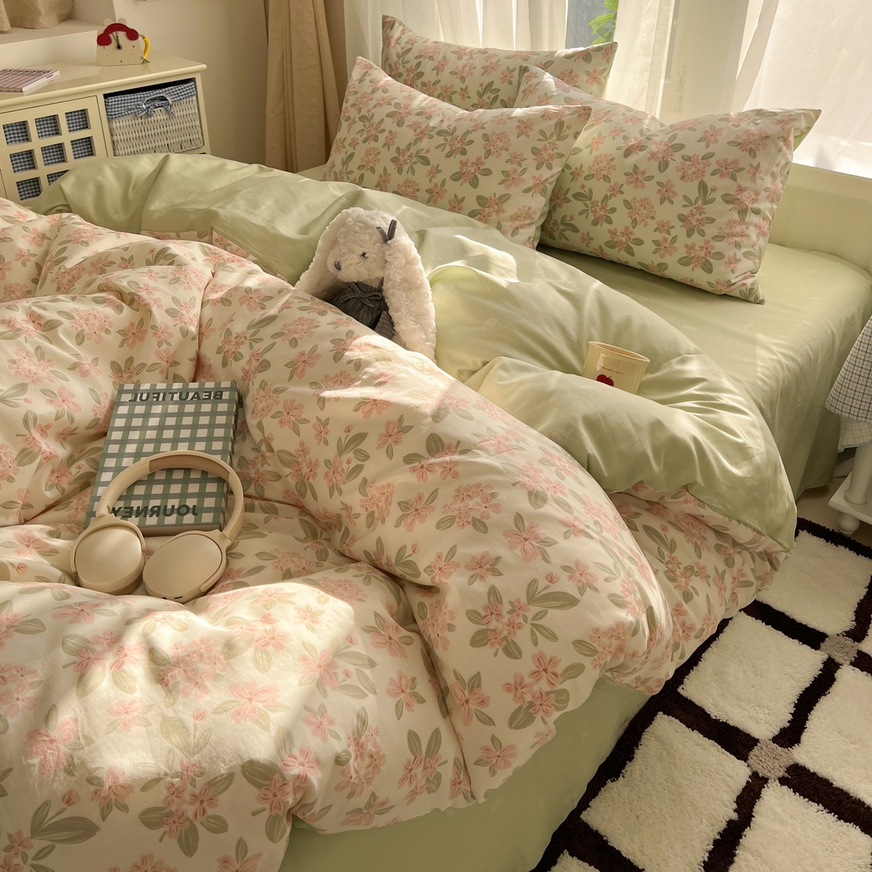 漫时光 2026新款全棉纯棉印花四件套 南湘