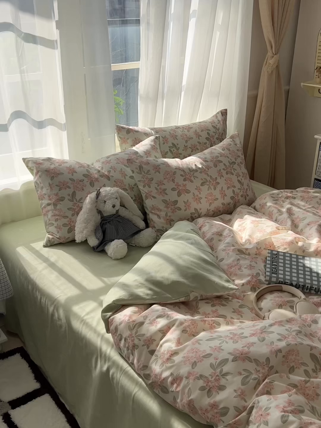 91家纺网 家纺一手货源 找家纺 漫时光 2026新款全棉纯棉印花四件套 南湘