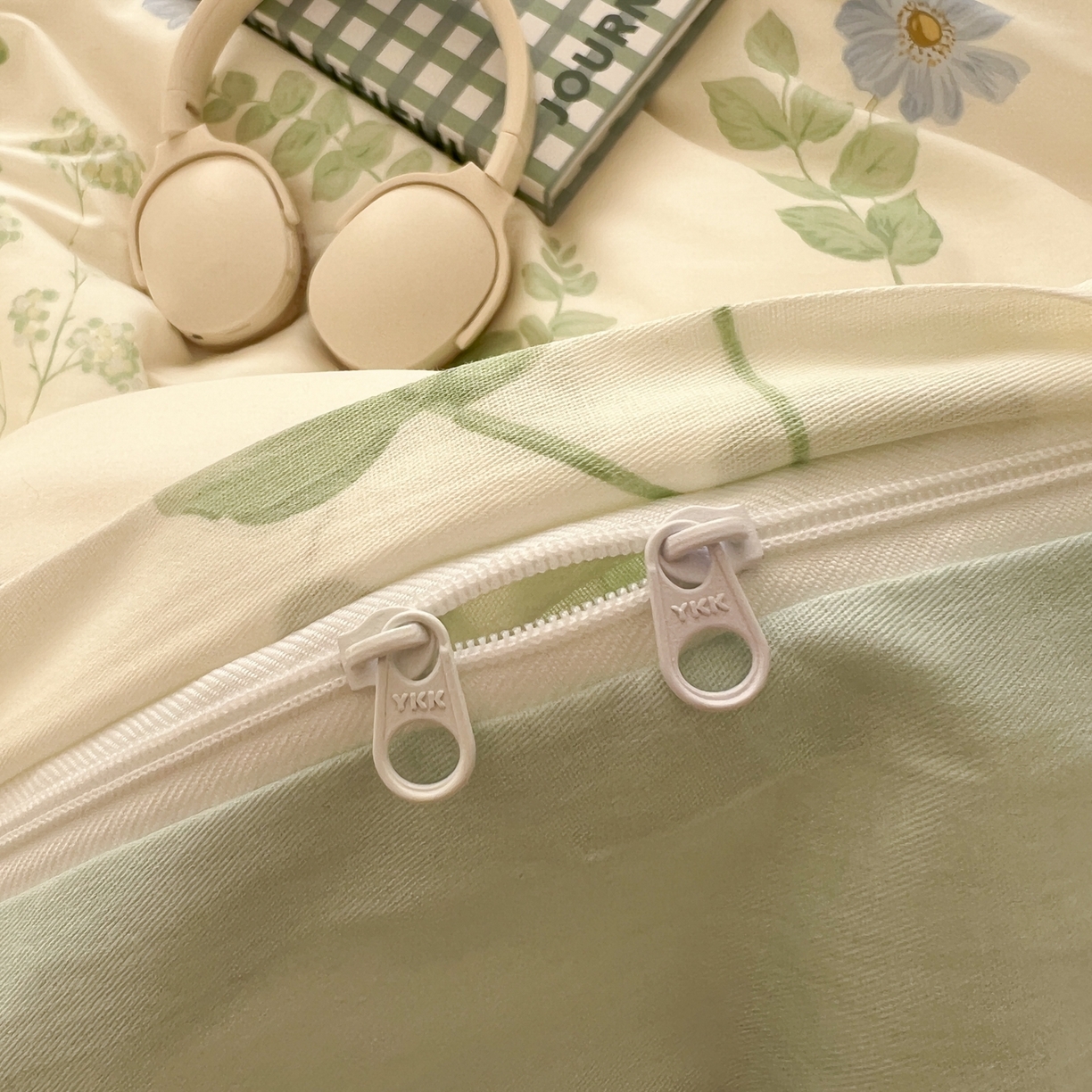 91家纺网 家纺一手货源 找家纺 漫时光 2026新款全棉纯棉印花四件套 青木