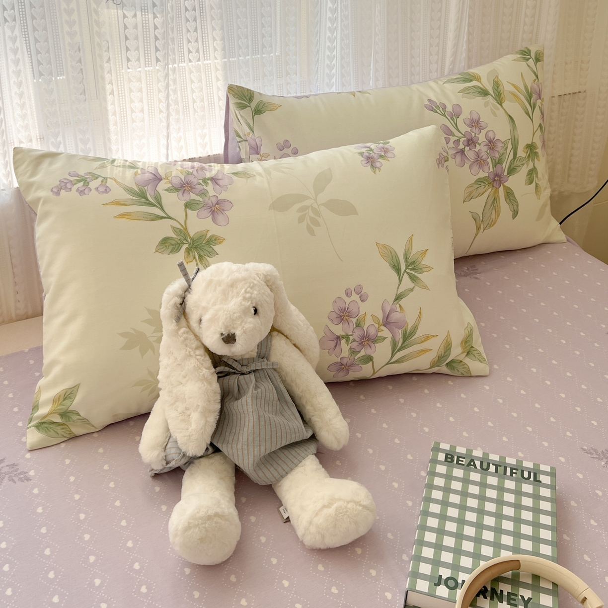 91家纺网 家纺一手货源 找家纺 漫时光 2026新款全棉纯棉印花四件套 清风