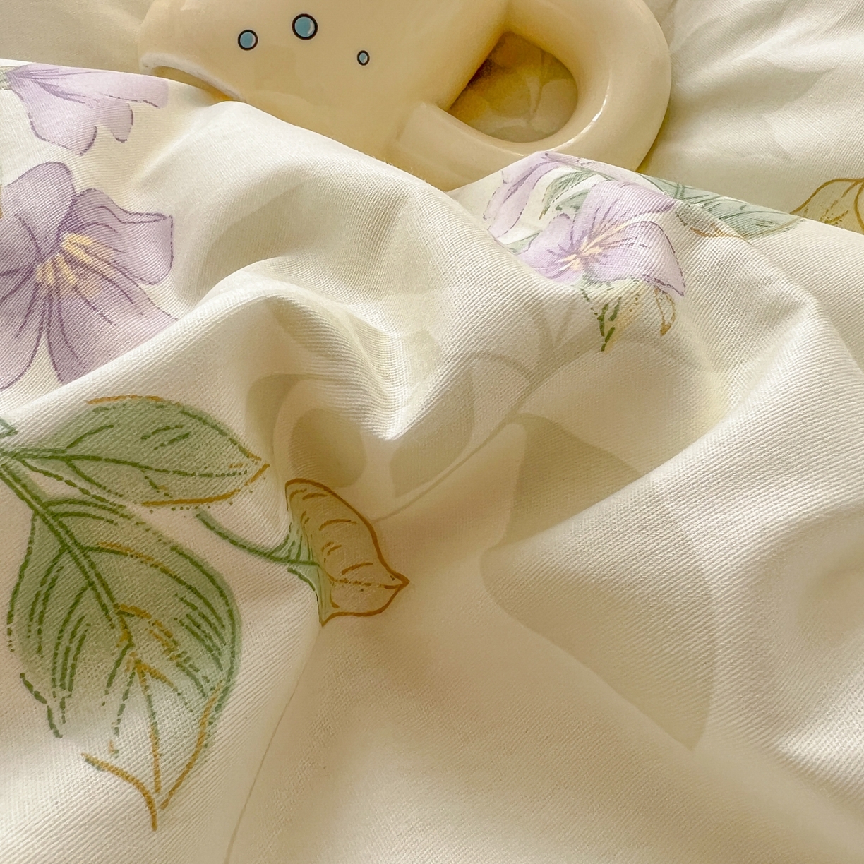 91家纺网 家纺一手货源 找家纺 漫时光 2026新款全棉纯棉印花四件套 清风