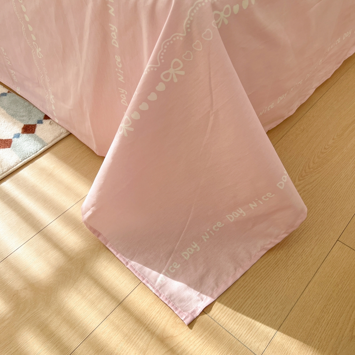 91家纺网 家纺一手货源 找家纺 漫时光 2026新款全棉纯棉印花四件套 萱花