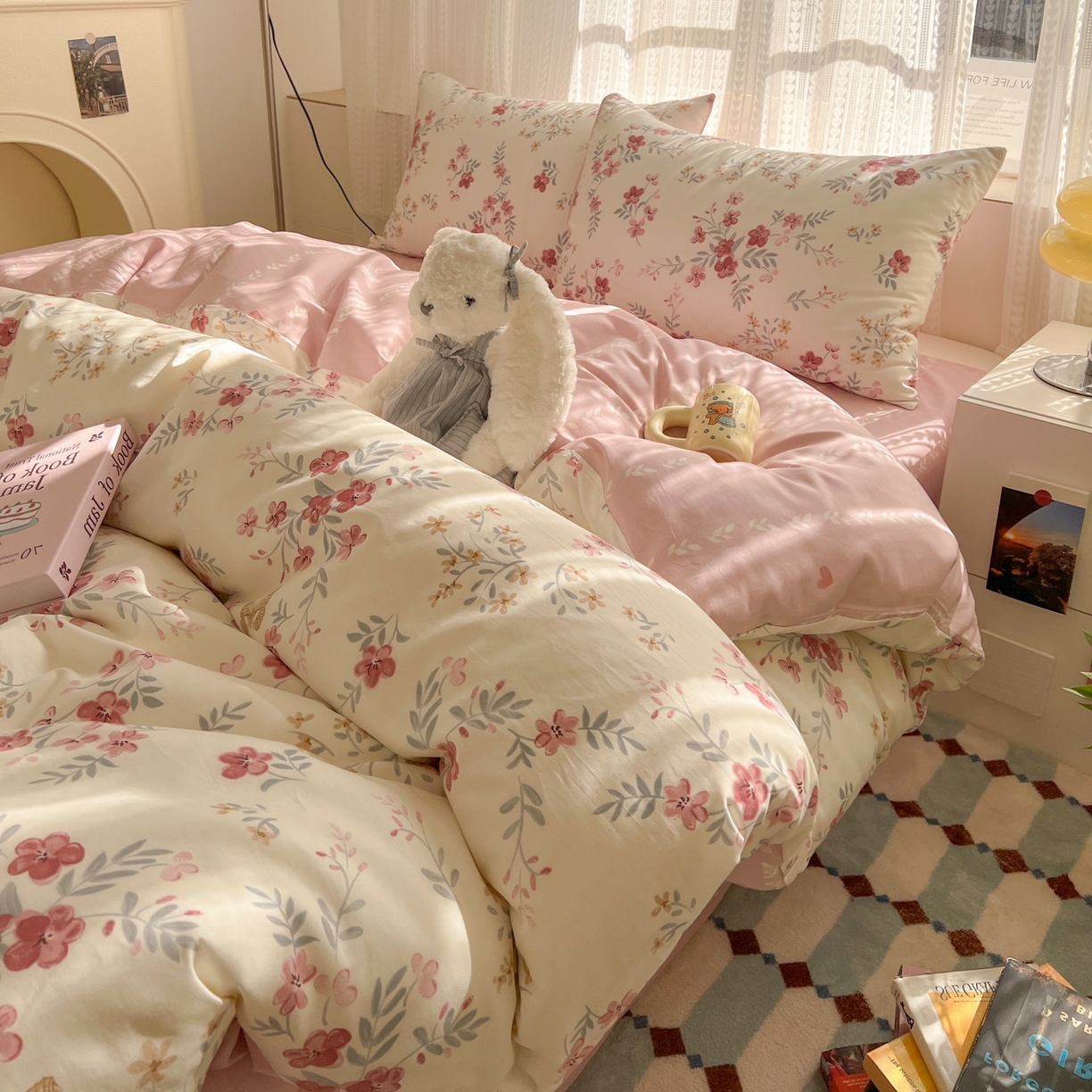 漫时光 2026新款全棉纯棉印花四件套 寻茉