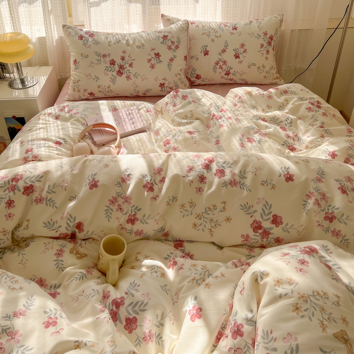 91家纺网 家纺一手货源 找家纺 漫时光 2026新款全棉纯棉印花四件套 寻茉