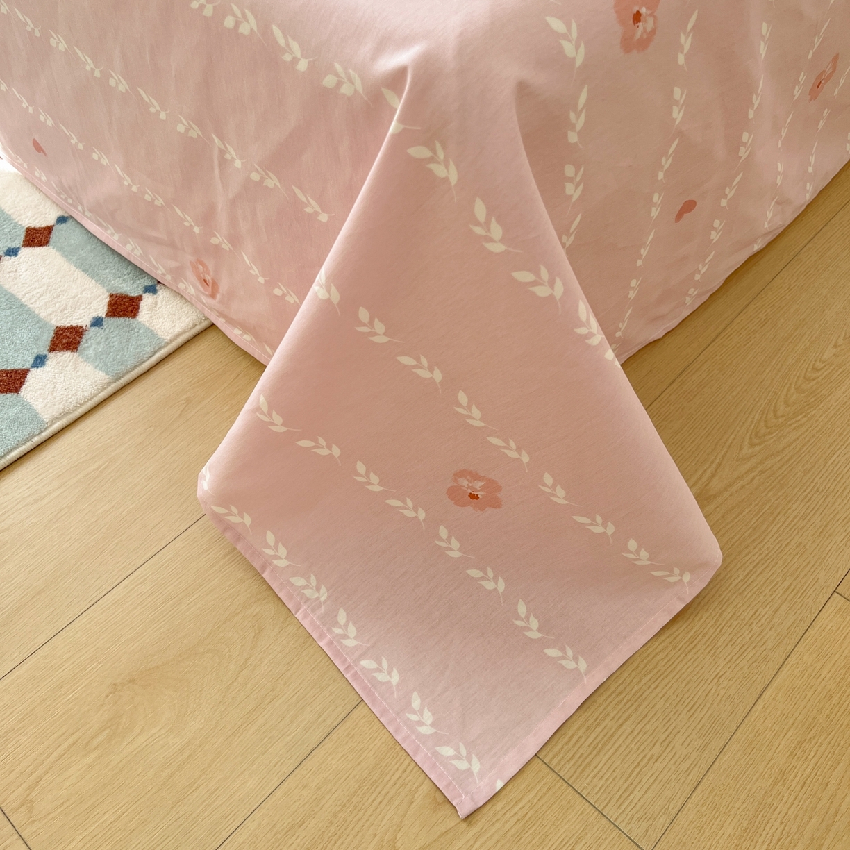 91家纺网 家纺一手货源 找家纺 漫时光 2026新款全棉纯棉印花四件套 寻茉