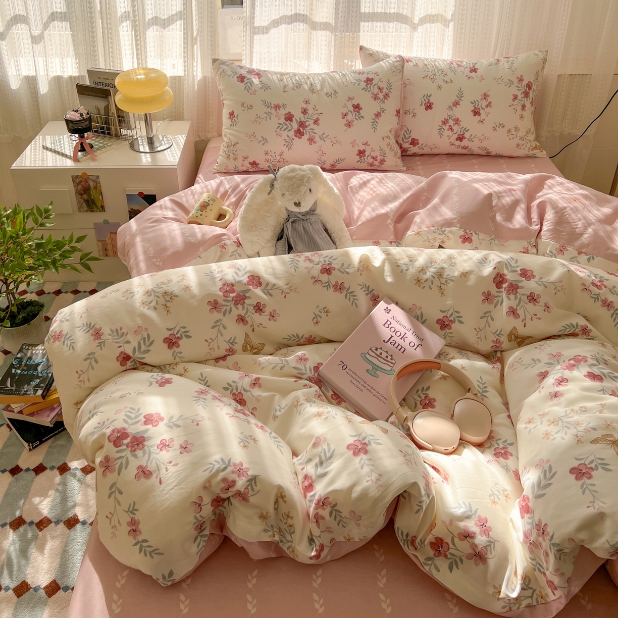 91家纺网 家纺一手货源 找家纺 漫时光 2026新款全棉纯棉印花四件套 寻茉